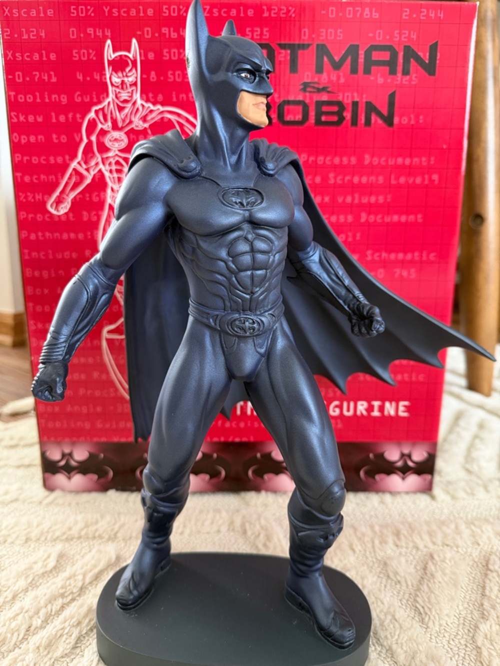 Batman Figurine in Dark Gray and Black